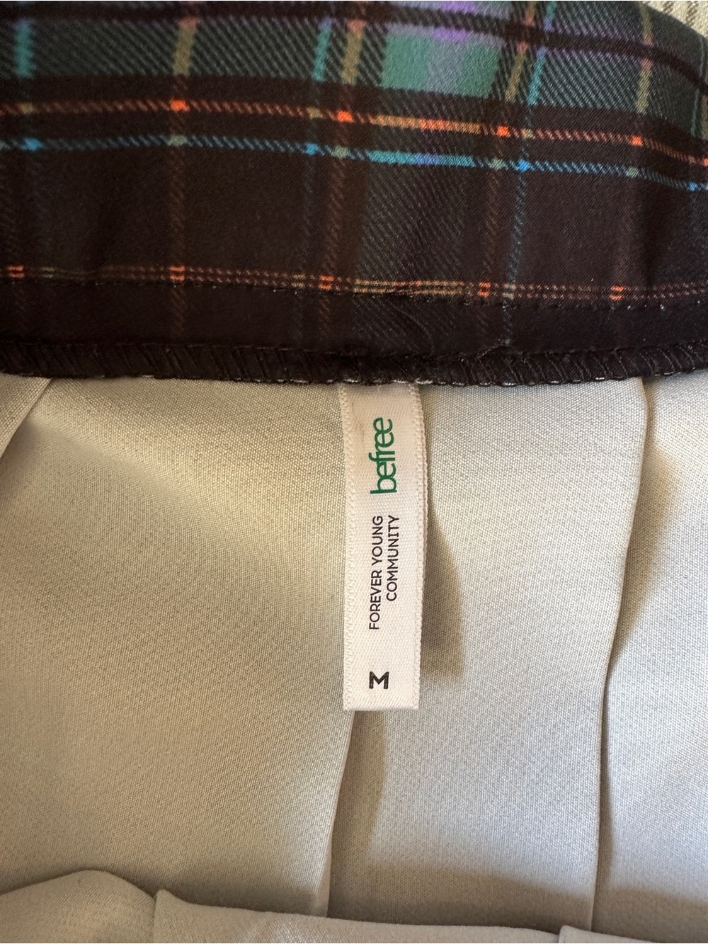 Plaid Pleated Mini Skirt in Multi-Color - Picture 7 of 7